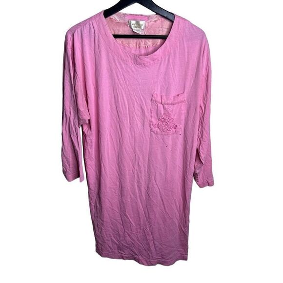 Vintage 80s Victoria’s Secret Gold Label Shirt Gown Medium - Picture 1 of 5